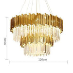 Crystal Oval LED Chandelier Lighting for Dinning Room