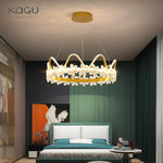 Crystal Flower Ring Chandelier for Modern Living and Bedroom