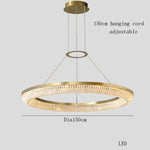 Luxury LED Ring Light Chandelier for Dining Room Décor