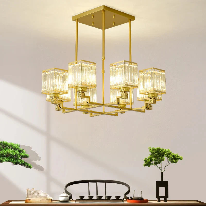 Crystal Chandelier: Modern Light Luxury for Living Room, Bedroom, Restaurant, Villa, Hotel