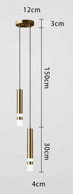 Rotatable Spotlight Pendant Lamp for Modern Bedroom, Living Room, and Kitchen Lighting