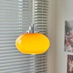 Modern Bauhaus Glass Pendant Chandelier Light for Home Decor in Orange