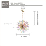Dandelion Pendant Lamp: Vibrant Kids' Chandelier Lighting for Modern, Colorful Rooms