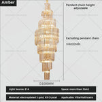 Crystal Chandelier for Penthouse Villa Living Room - Modern Light Luxury Design