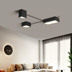 Black Nordic LED Ceiling Lights Chandeliers for Modern Living Room Decoration
