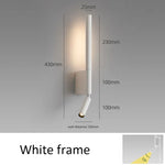 Modern LED Wall Light Black White Decor Bedside Sconce Lamp Spotlight