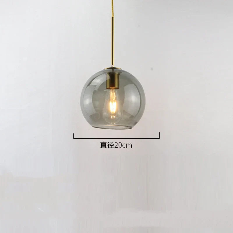 Glass Ball LED Pendant Lights for Chic Home Decor and Lighting