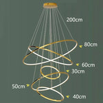 Modern LED Pendant Light Chandeliers for Living Room Staircase Lighting