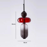 Candy Glass Ceiling Hanging Chandelier for Loft Living Room
