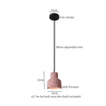 Wabi Sabi LED Pendant Lights Fixture Terrazzo Hanging Lamp Lighting