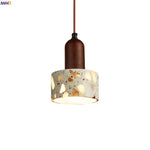 Terrazzo LED Pendant Light - Modern Nordic Home Decor for Bedroom and Living Room
