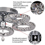 Modern Crystal Chandelier Ceiling Lamp for Bedroom Living Dining Room