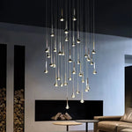 Light Luxury Meteor Shower Chandelier for Living Room, Staircase, Bedroom, and Bar