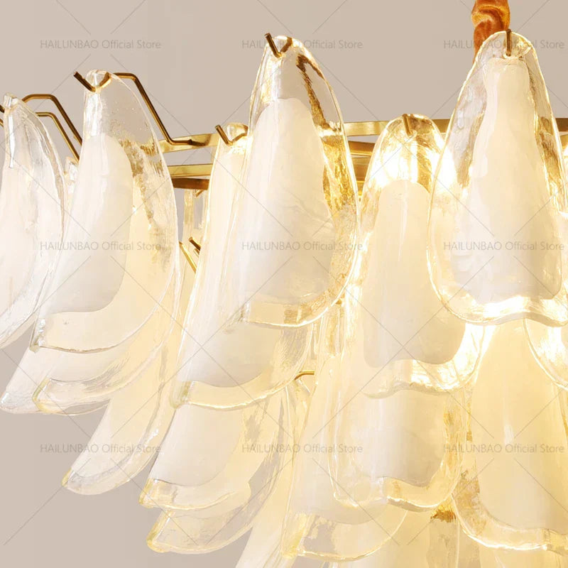 Magnolia Crystal Chandelier: Elegant French Style Dining Room Art Light