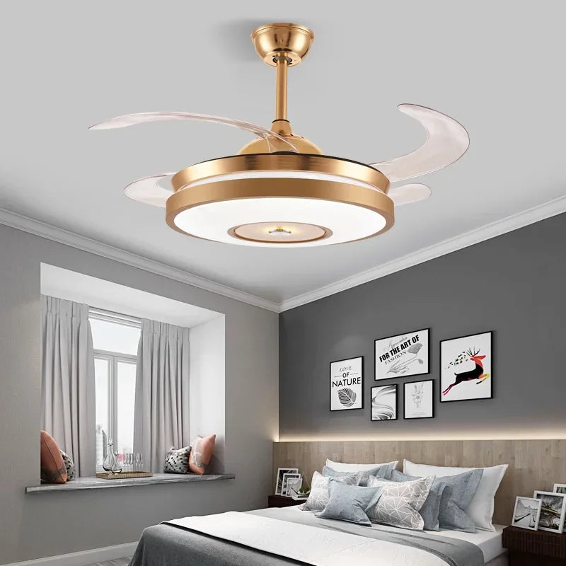 42" LED Ceiling Fan with Remote, 6 Speeds & Reversible Light