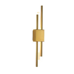 Gold Tube Wall Sconce Iron Acrylic Modern Bedroom Living Room Lamps