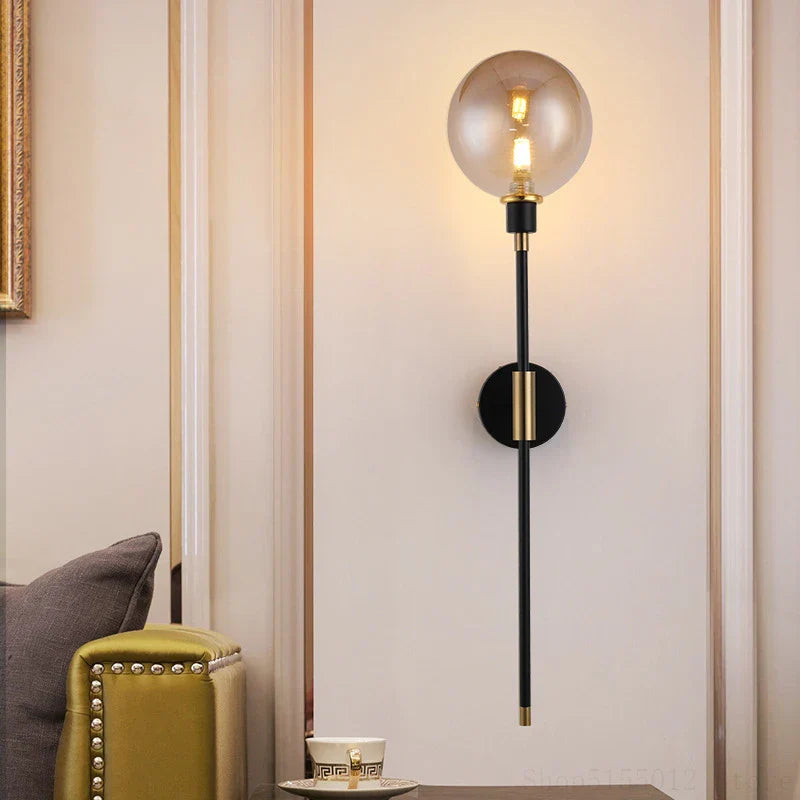 Glass Ball Wall Lamp for Modern Home Decor & Lighting Fixture