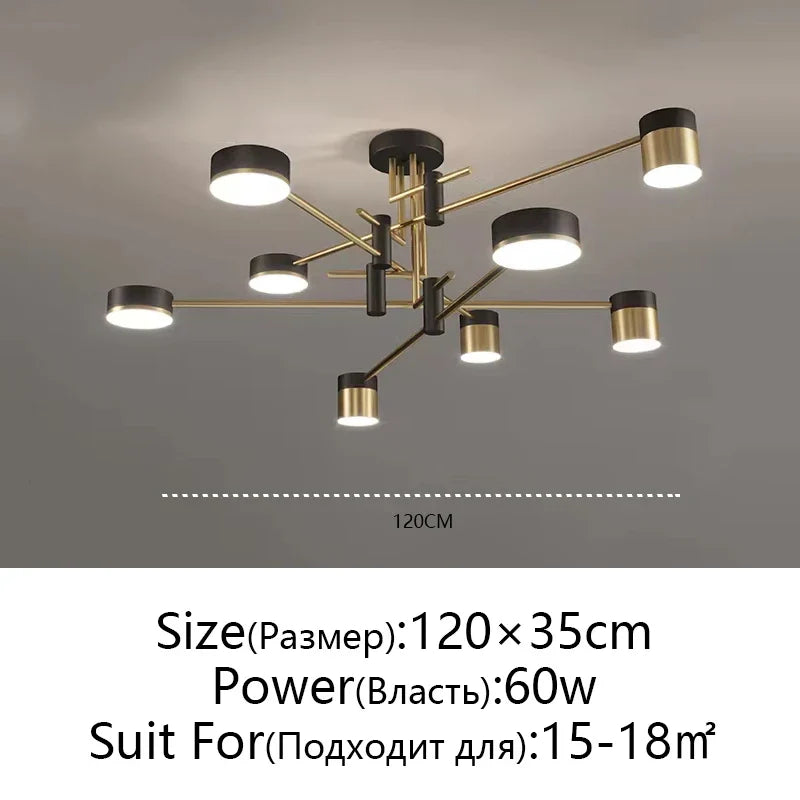Nordic Chandelier: Luxury Modern Minimalist Living Room Dining Room Bedroom Lamp
