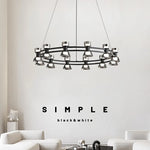 Copper Ring Pendant Lamp for Modern Luxury Living Room, Bedroom, Restaurant, Bar & Home Decor.