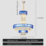 Crystal Chandelier: Postmodern Multi-layer Luxury for Living Room, Hotel Lobby, and Villa