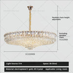 Crystal Chandelier: Luxury French Style Light for Elegant Living Room & Dining Area