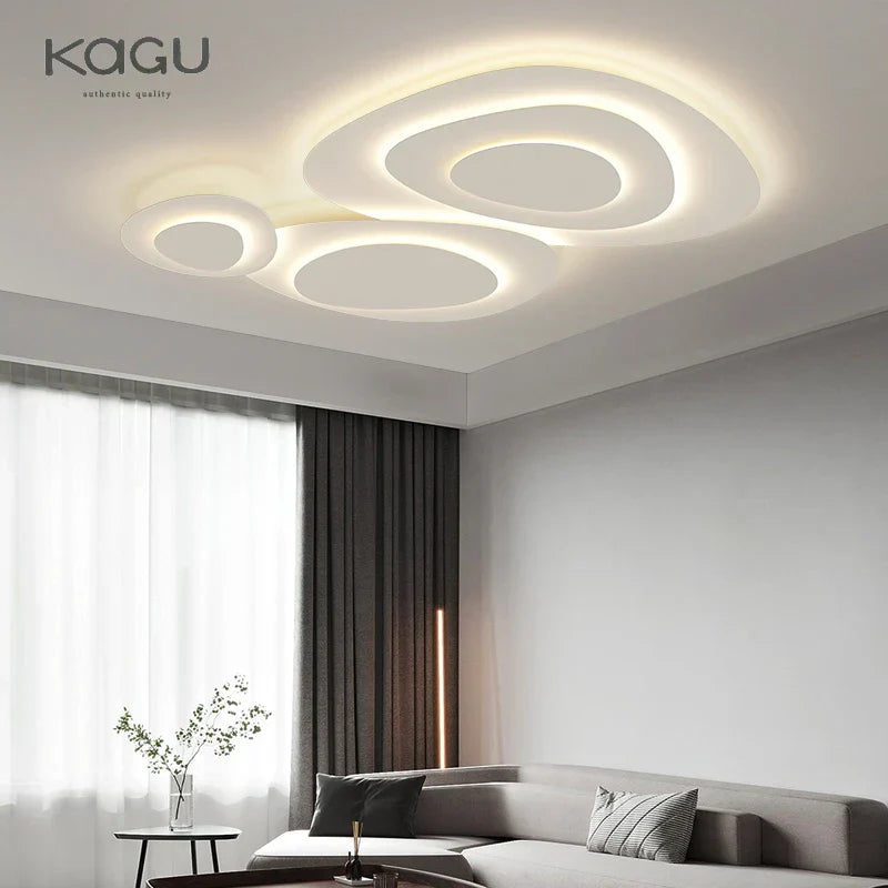 White LED Ceiling Lamp for Modern Living Room Bedroom Kitchen Décor