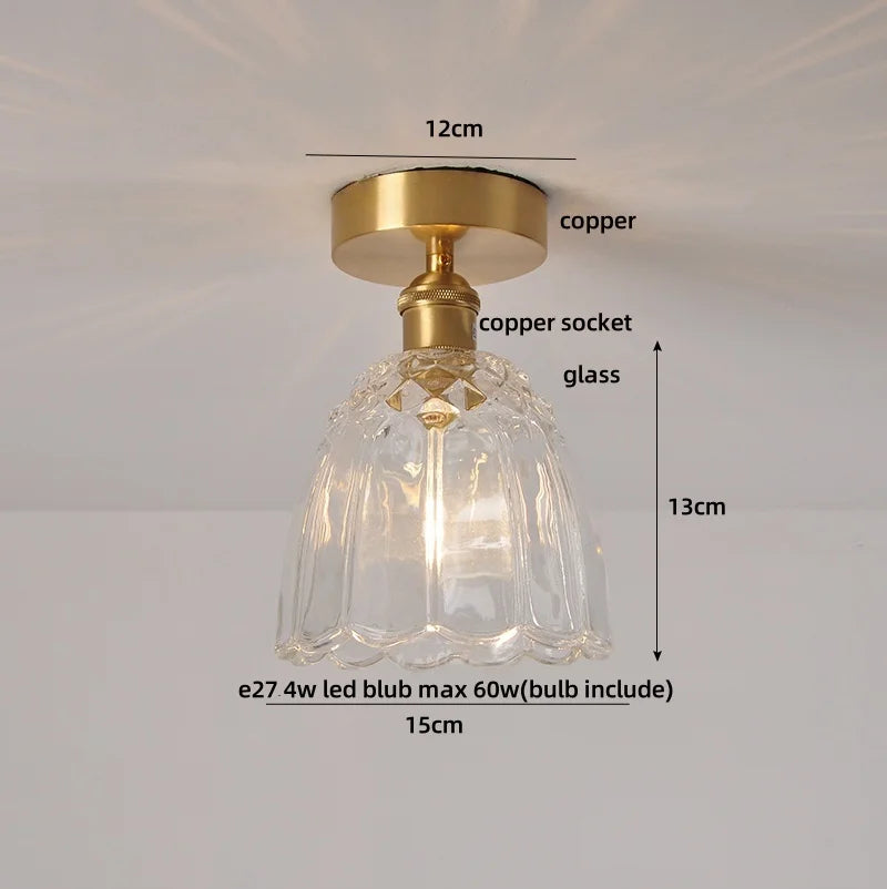 Wood LED Ceiling Light Milk Yellow Resin Plafond Lamp Modern Nordic Decor