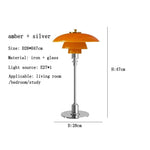 Nordic PH3 Glass LED Table Lamp - Modern Bedroom Study Decoration
