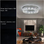Crystal LED Ceiling Lamp for Chic Living, Bedroom, and Dining Room