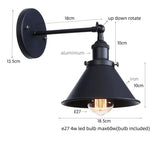 Afralia™ Pink Retro LED Wall Light Fixture - Industrial Vintage Ambient Luminaire