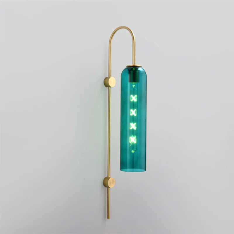 Glass Sconce Wall Lamp for Bedroom Living Room