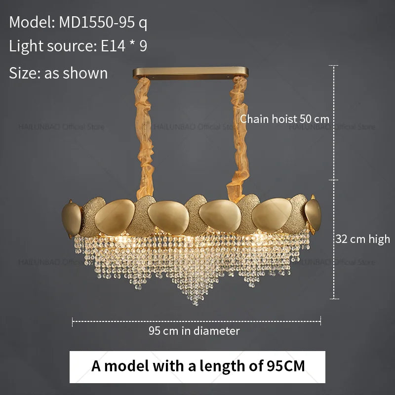 Crystal Chandelier: Modern Round Headlight for Livingroom and Master Bedroom