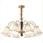 Antique Copper Chandelier for Retro American Country Living Room and Dining Room