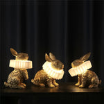 Rabbit LED Table Lamp: Modern Bedroom Bedside Light, Living Room Decor
