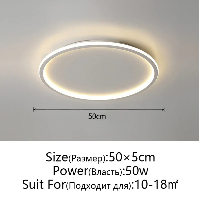 Dimmable LED Ceiling Light for Modern Nordic Home Living Room Lighting
