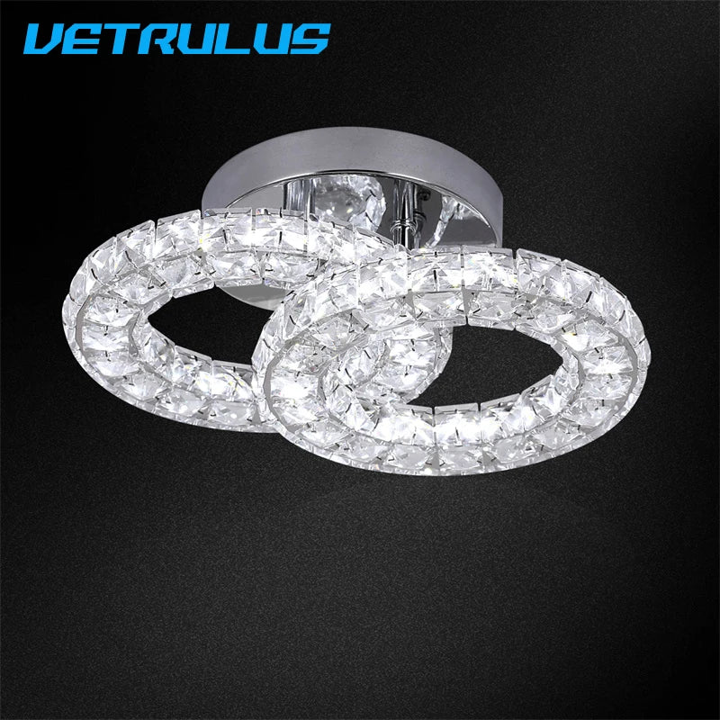 Luxury Crystal Ceiling Chandelier LED Light for Home Decor and Hotel Lighting