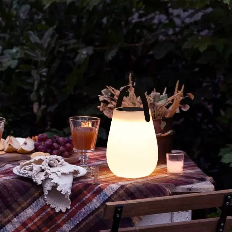 Solar Powered LED Tabletop Lantern with USB Rechargeable Battery