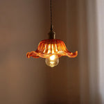 Green Stripe Glass Pendant Lamp Fixture for Home Decor & Kitchen Lighting