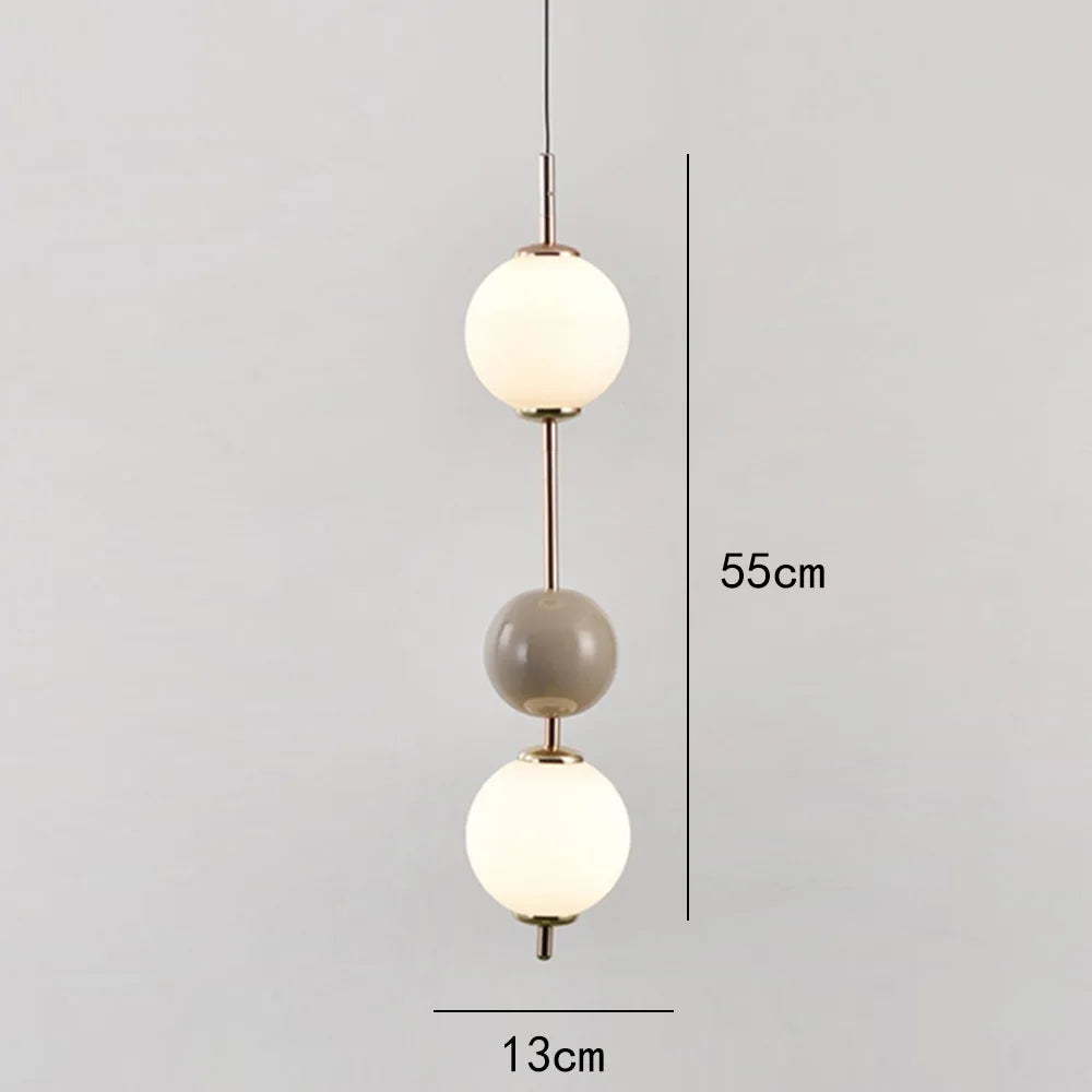 Glass Ball LED Pendant Light for Living Dining Bedroom