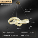 Rotating Crystal Chandelier: Modern Hong Kong-Style Designer Lamp for Living Room