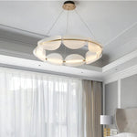 Scandinavia Ring Pendant Acrylic Chandelier Ceiling Light for Living Dining Room