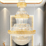 Crystal Chandelier: Villa High Living Room Luxury Lighting