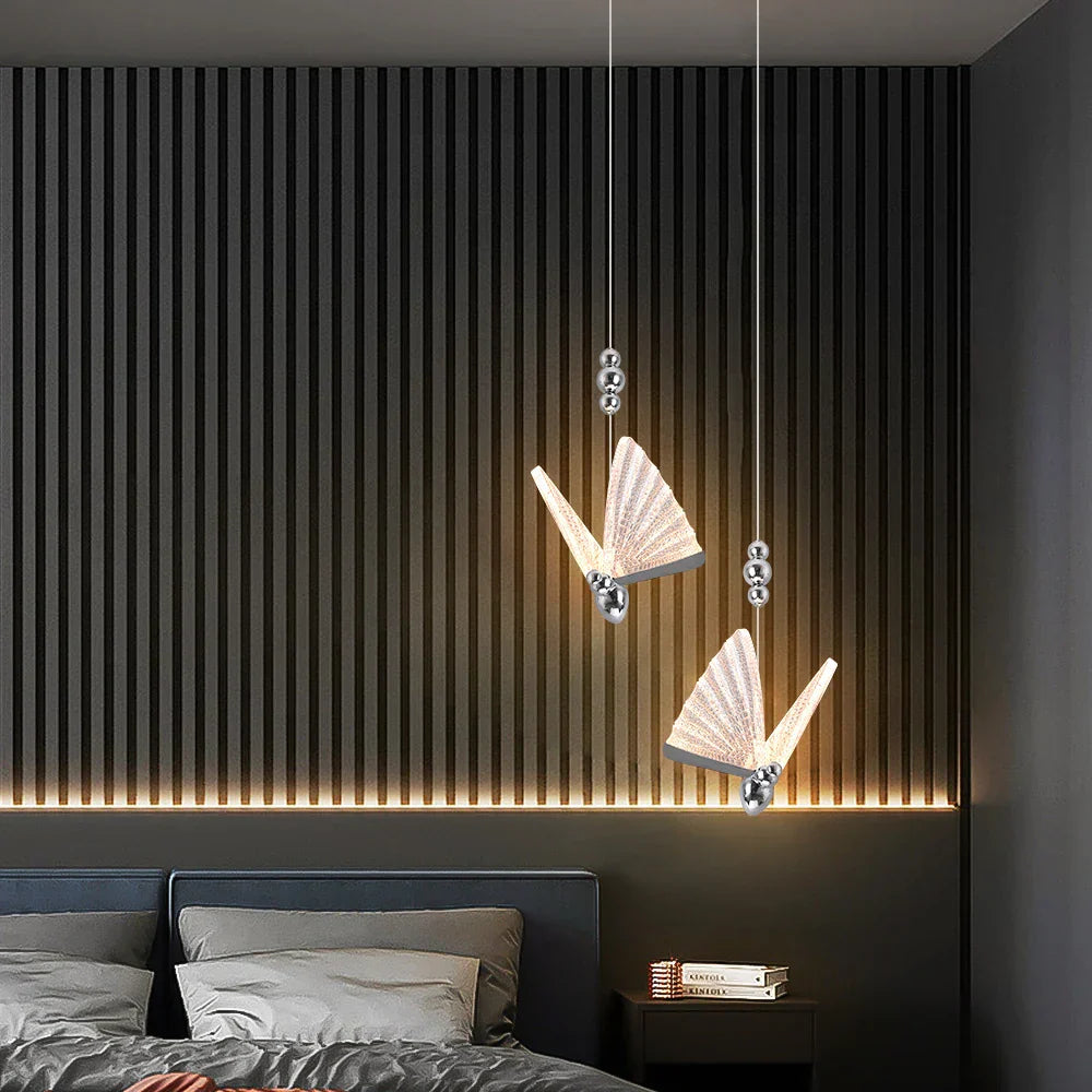 Butterfly LED Pendant Chandelier for Living Room Kitchen Island Decor