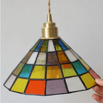Tiffany Glass LED Wall Lights Modern Pull Chain Bedside Lamp
