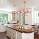 Glass Ball Chandelier Pendant Light for Living Dining Room