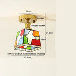 Wood LED Ceiling Light Milk Yellow Resin Plafond Lamp Modern Nordic Decor