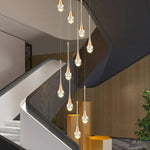 Nordic Home Decor Stair Chandelier Living Dining Pendant Ceiling Light by Afralia™