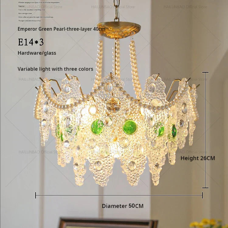 Crystal Chandelier: Elegant Retro Lighting for Bedroom, Dining, Living Room & Cloakroom