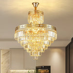 Crystal Villa Chandelier: Modern, Luxury, and Elegant Spiral Staircase Lighting