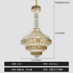 Crystal Chandelier for High-End Designer Duplex Living Room